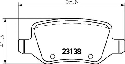 HELLA PAGID 8db355012131 -  Комплект тормозных колодок, дисковый тормоз